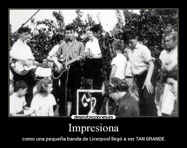 carteles liverpoollosbeatlesthegeorgeharrisonjohnlennonpaulmccartneypetebestringostarr desmotivaciones