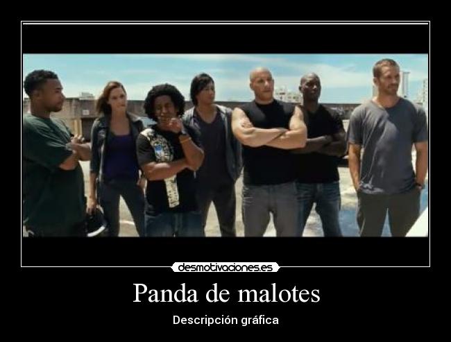 Panda de malotes - Descripción gráfica