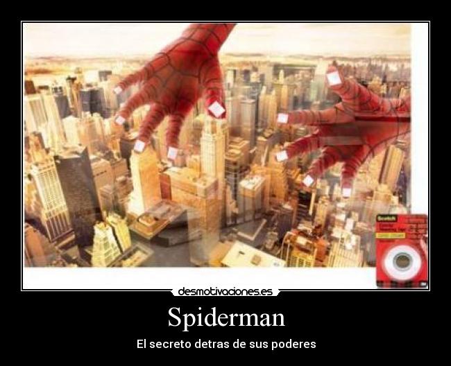 carteles spider desmotivaciones