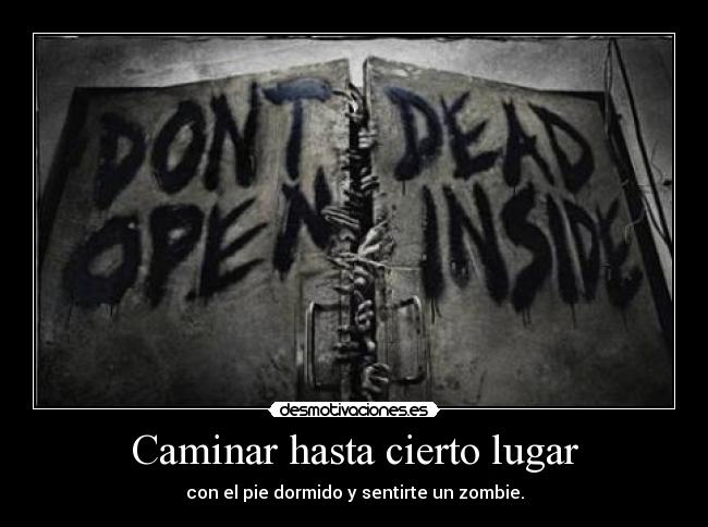 Caminar hasta cierto lugar -