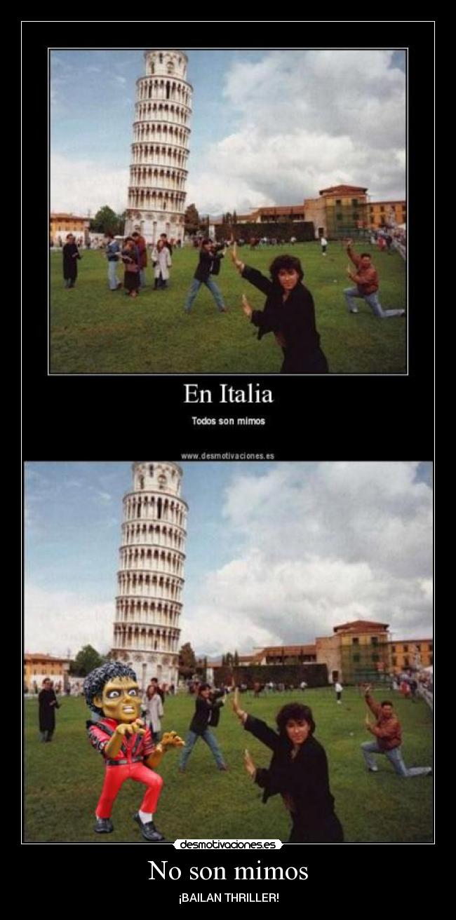 No son mimos - ¡BAILAN THRILLER!