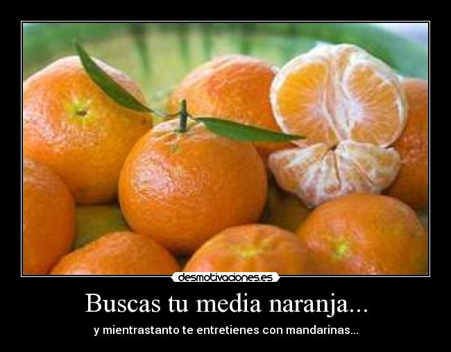 Buscas tu media naranja... - 