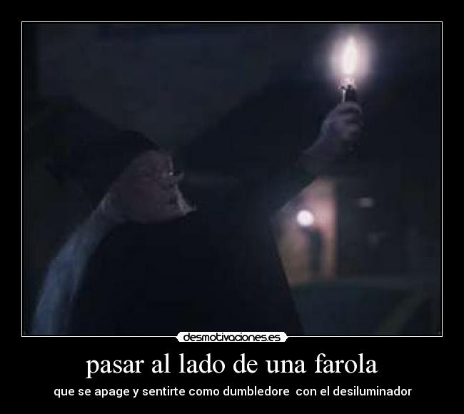 pasar al lado de una farola - 