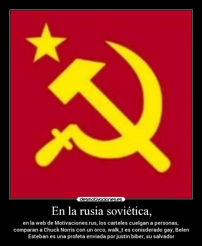 En la rusia soviética, - 