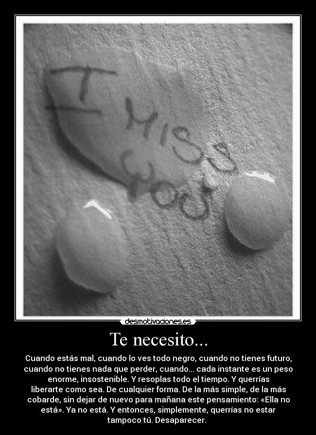 Te necesito... - 