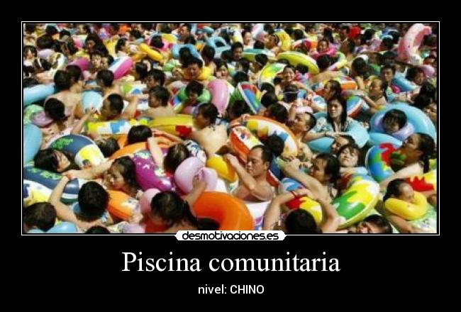 Piscina comunitaria - nivel: CHINO