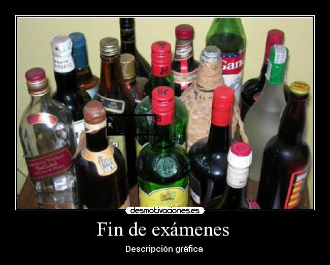 Fin de exámenes - Descripción gráfica