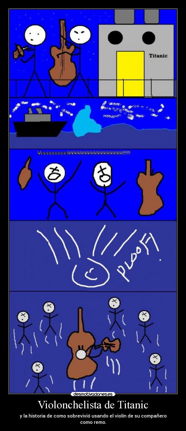 Violonchelista de Titanic - y la historia de como sobrevivió usando el violín de su compañero como remo.
