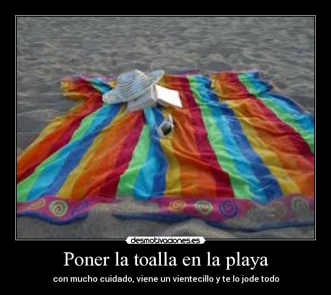 Poner la toalla en la playa - 