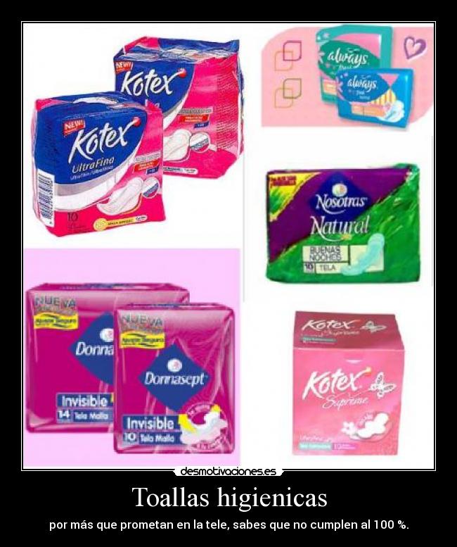 Toallas higienicas -