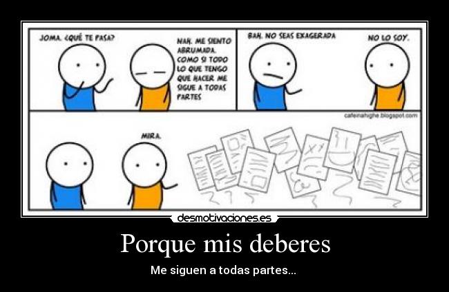 Porque mis deberes -
