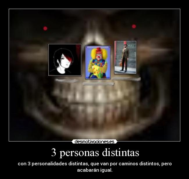3 personas distintas -