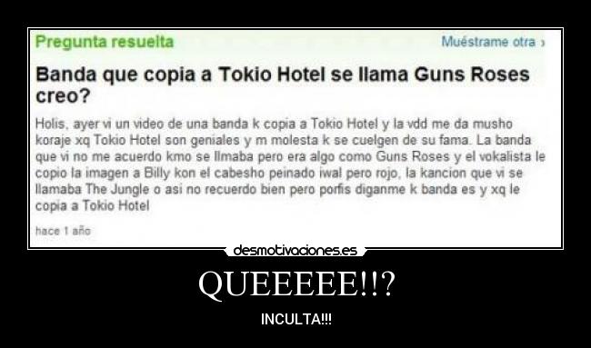 QUEEEEE!!? -