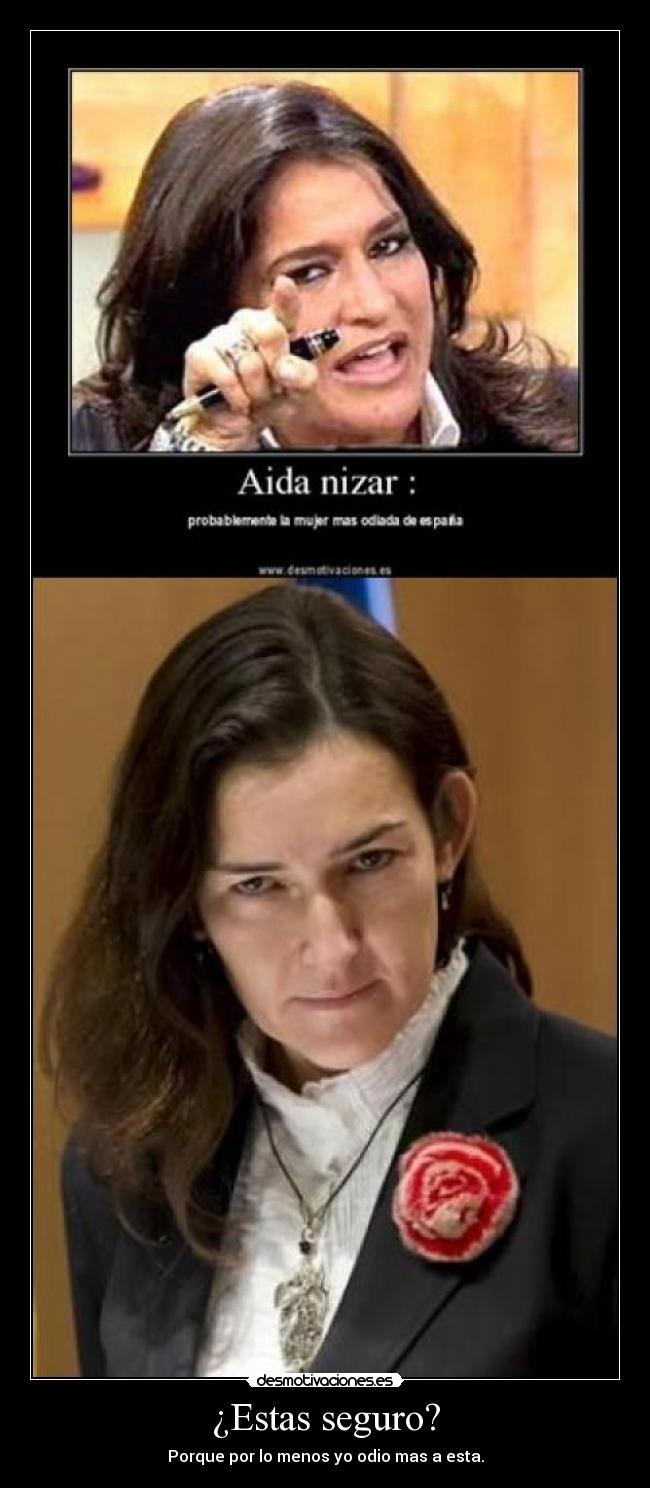 ¿Estas seguro? - Porque por lo menos yo odio mas a esta.