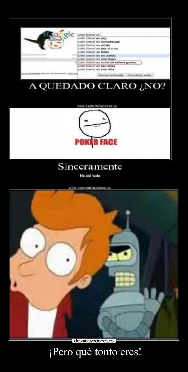 carteles tonto pero que tonto eres desmotivaciones