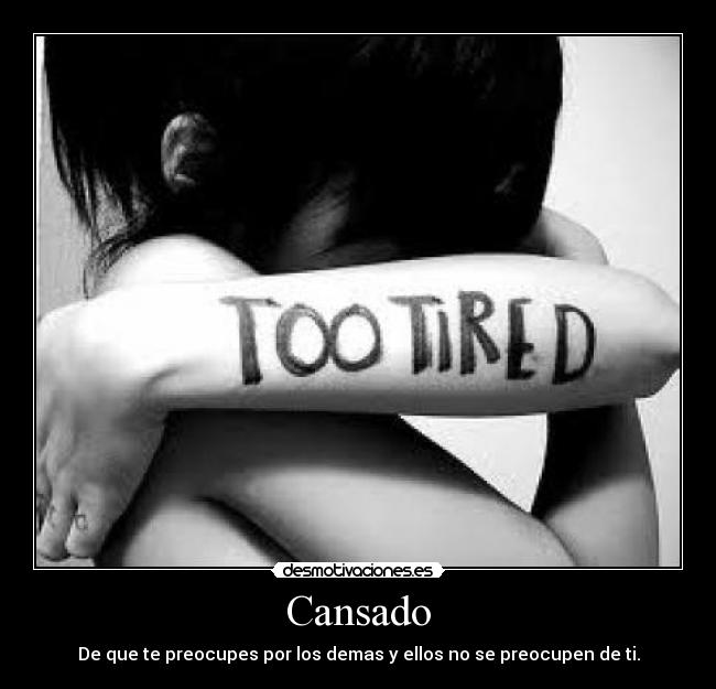 carteles cansado desmotivaciones