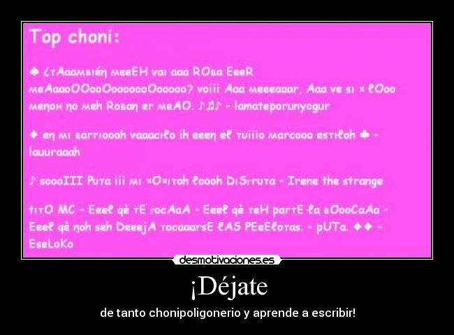 carteles claracatastrophe choni desmotivaciones