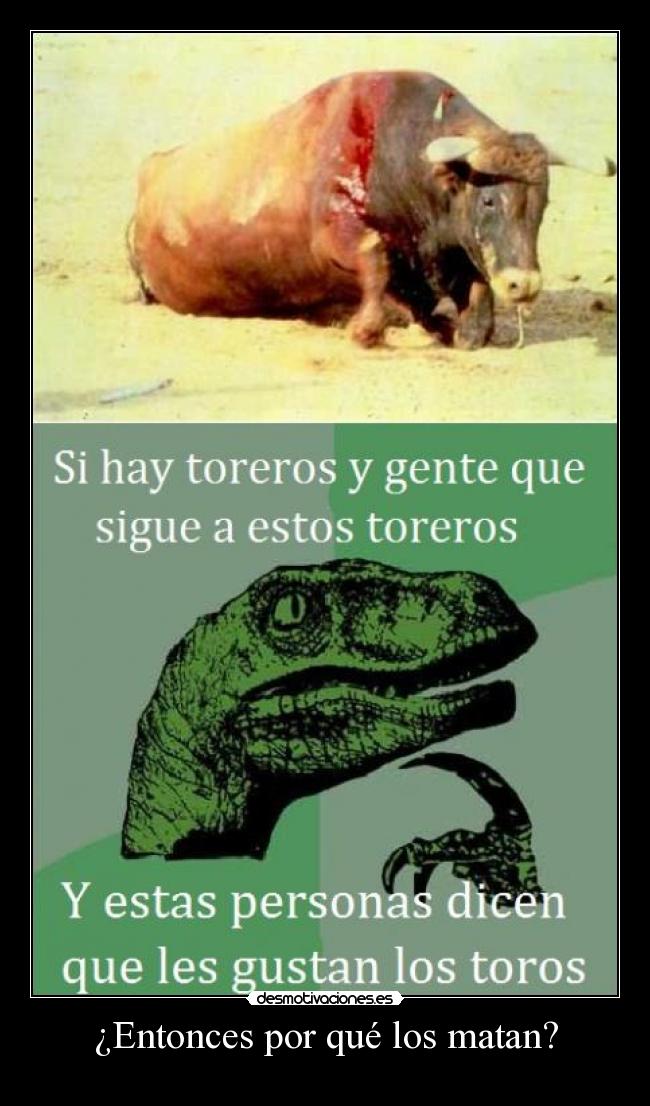 ¿Entonces por qué los matan? -