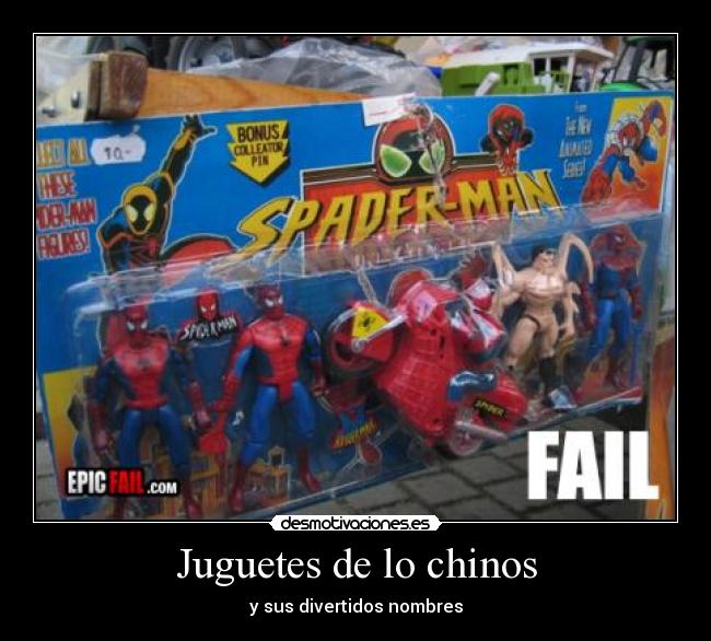 Juguetes de lo chinos - y sus divertidos nombres