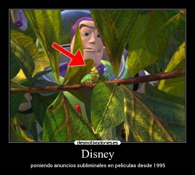 Disney - poniendo anuncios subliminales en peliculas desde 1995