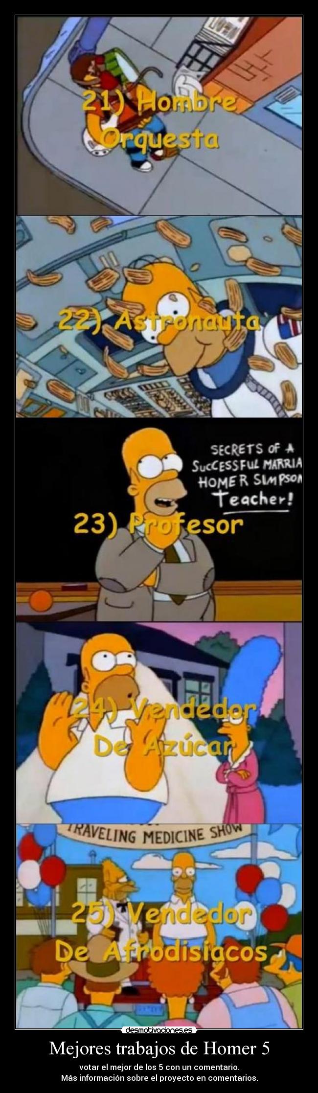 carteles mejores trabajos homer desmotivaciones