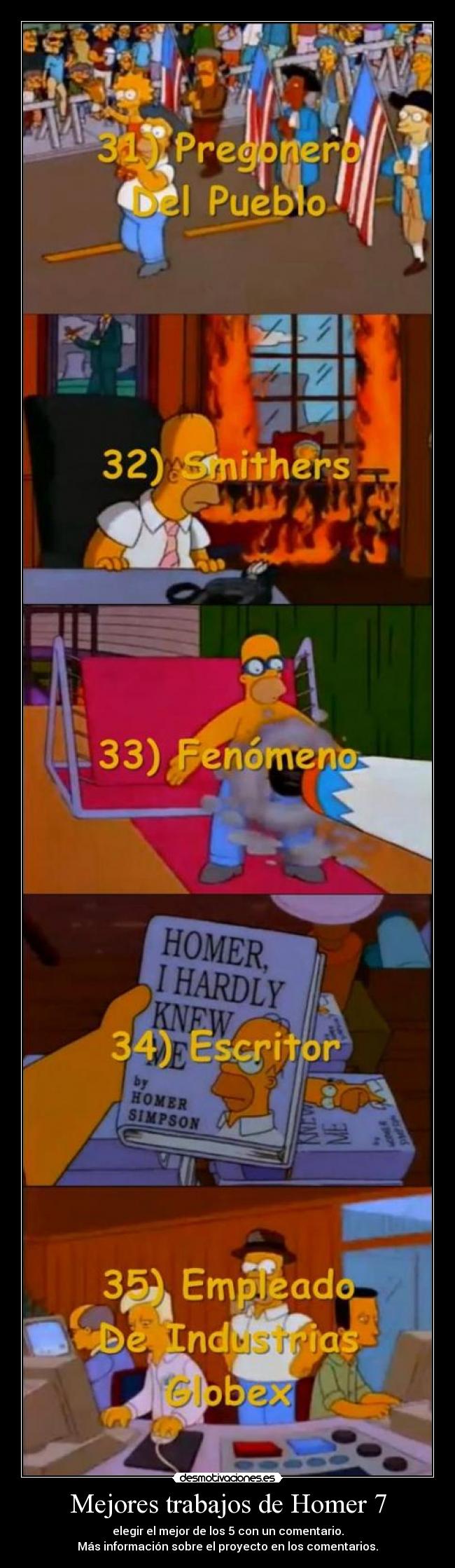 Mejores trabajos de Homer 7 - 