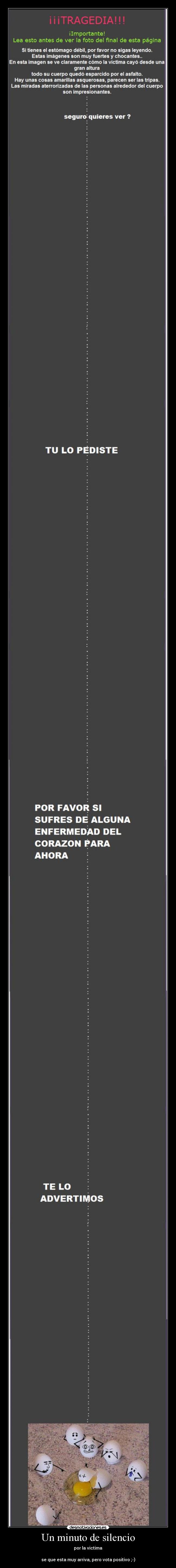 Un minuto de silencio -