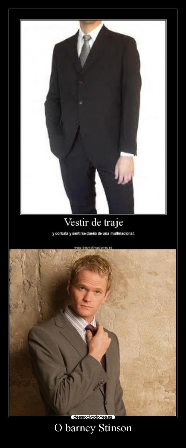 carteles barney stinson desmotivaciones