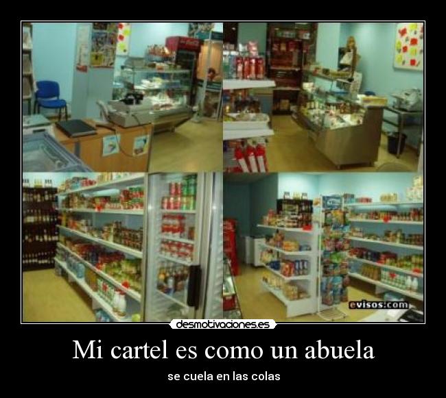 Mi cartel es como un abuela - se cuela en las colas