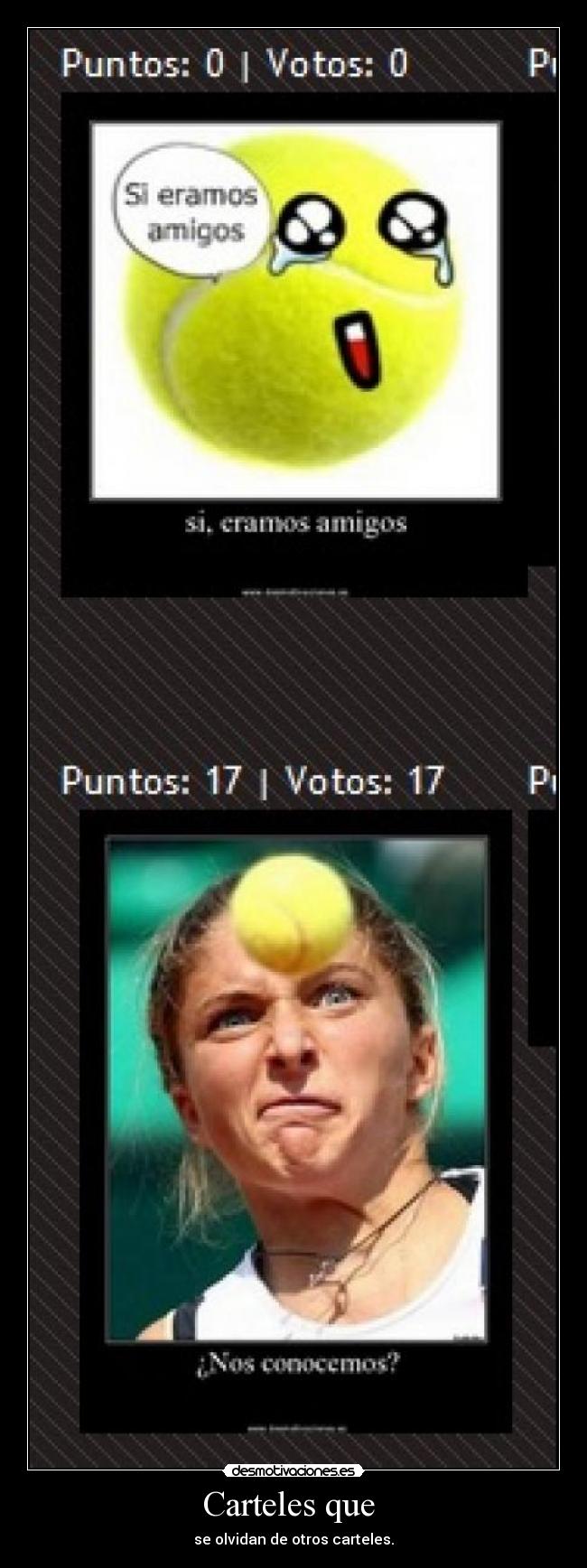 Carteles que - se olvidan de otros carteles.