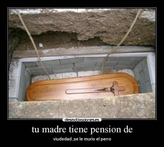 tu madre tiene pension de - 