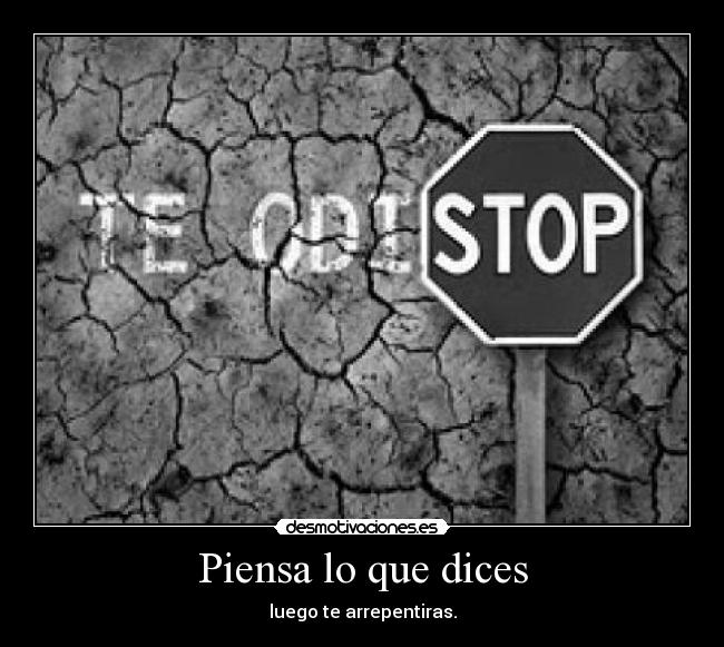 Piensa lo que dices -
