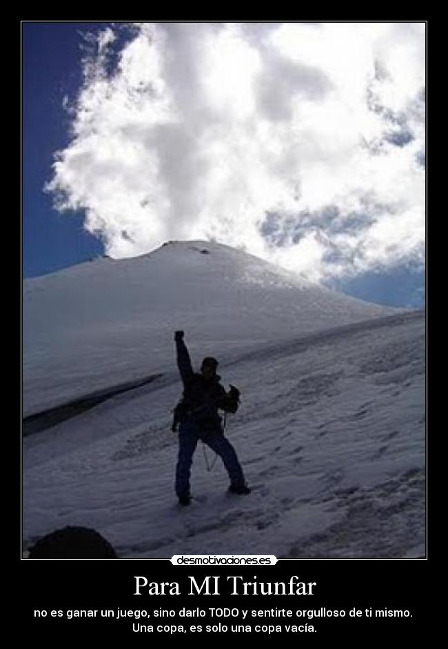 carteles divertirme terminar destruido final del dia aunq alla perdido eso triunfar desmotivaciones