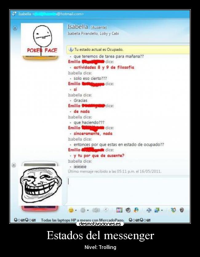 Estados del messenger -