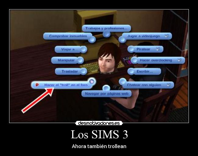 carteles sims troll desmotivaciones