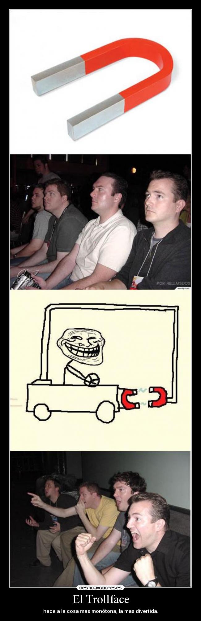 El Trollface - hace a la cosa mas monótona, la mas divertida.