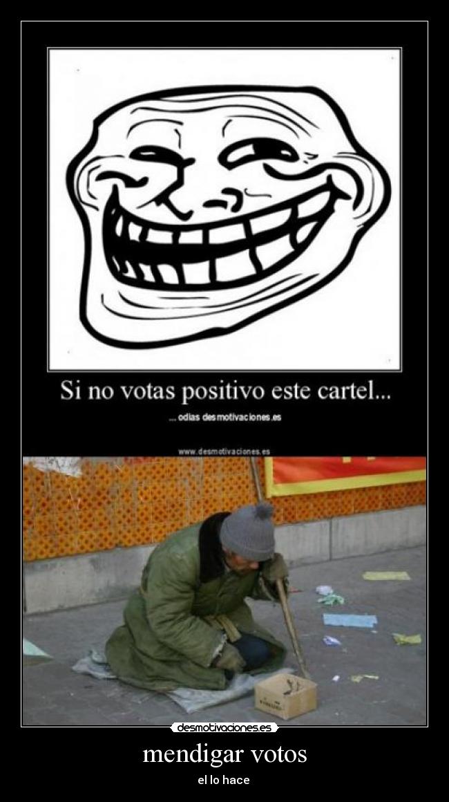 mendigar votos - 