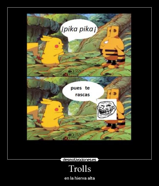 Trolls - en la hierva alta