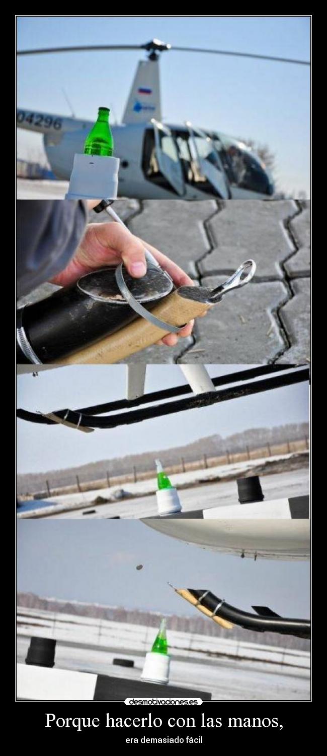 carteles truco facil helicpotero desmotivaciones