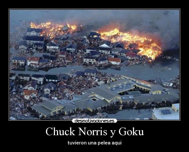 Chuck Norris y Goku -
