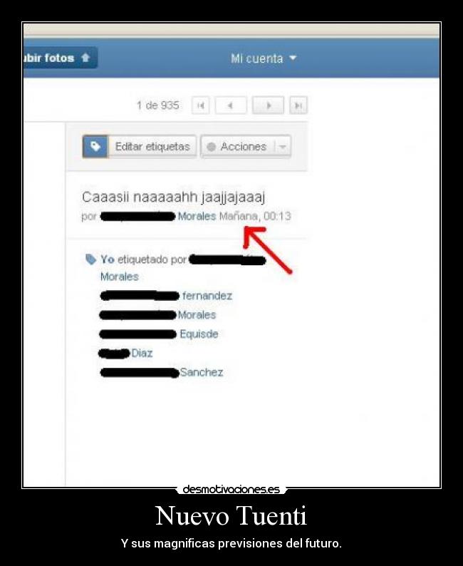 Nuevo Tuenti - Y sus magnificas previsiones del futuro.