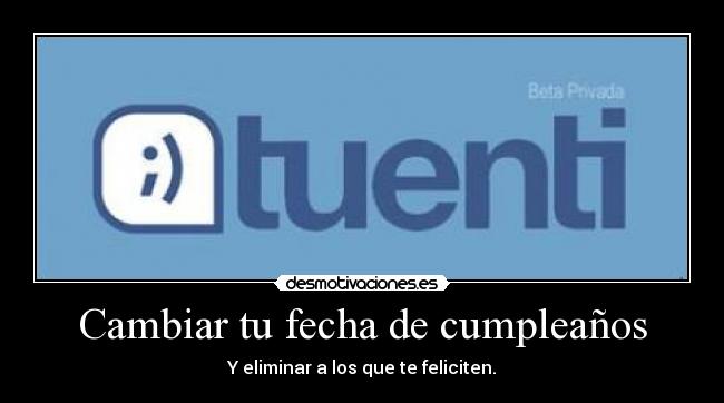 Cambiar tu fecha de cumpleaños - 