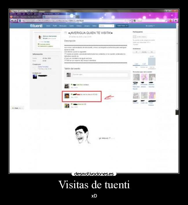 Visitas de tuenti - xD