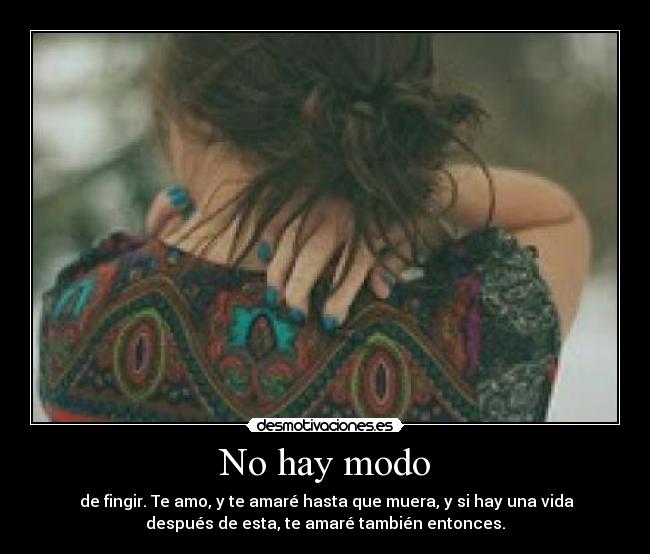 No hay modo -