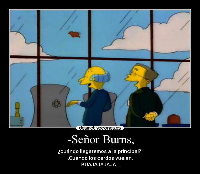 -Señor Burns, -