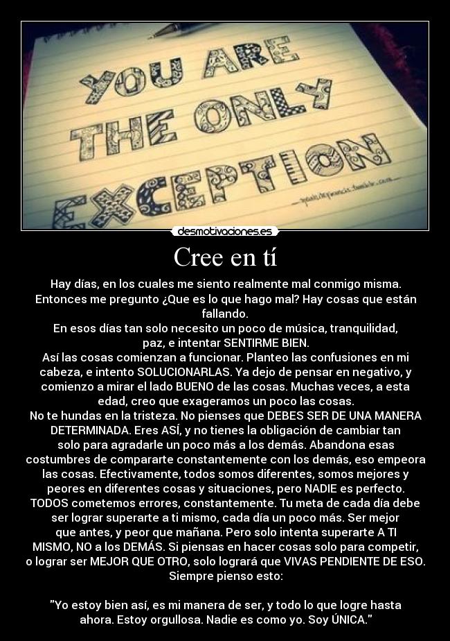 Cree en tí - 