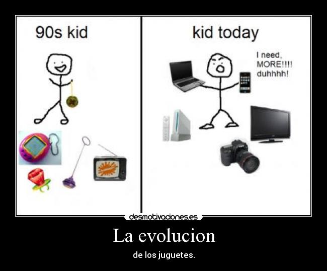 La evolucion - de los juguetes.