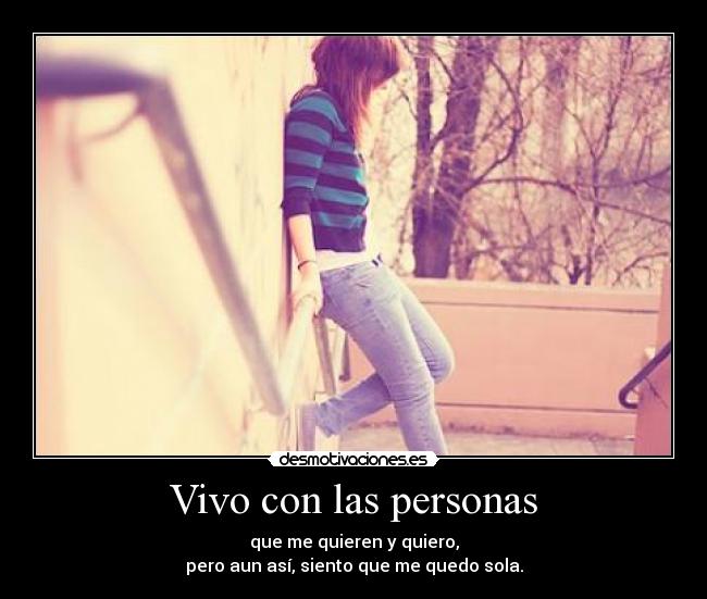 Vivo con las personas -