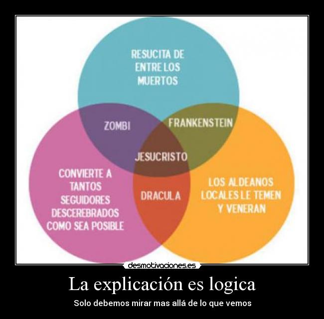 La explicación es logica - Solo debemos mirar mas allá de lo que vemos