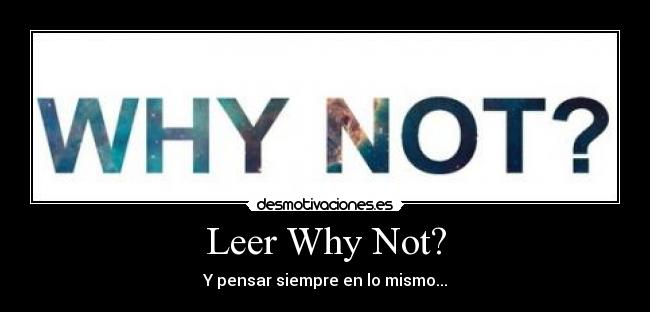 Leer Why Not? -